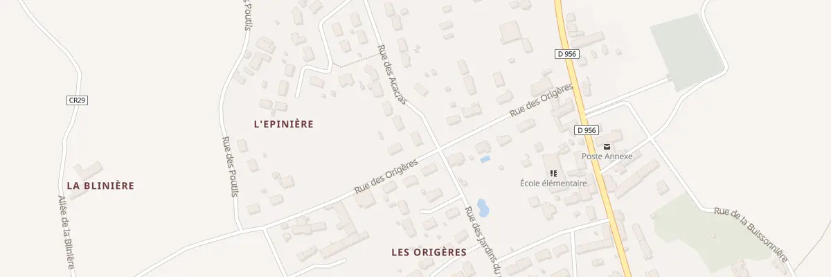 Plan du 14 Rue des Origères à Cormeray