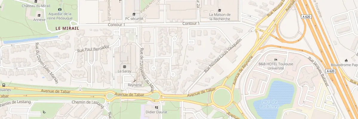 Plan du 1 Imp du Prof Henri Graillot à Toulouse