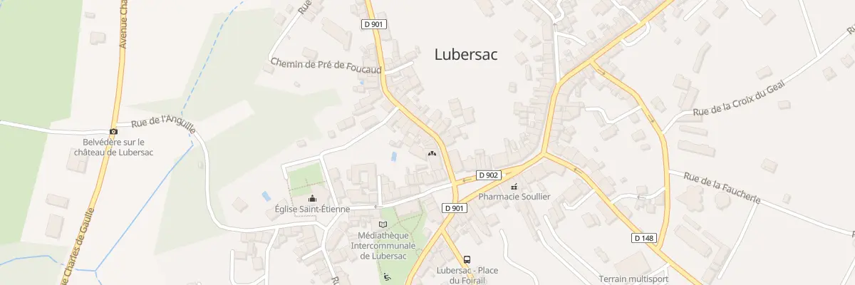 Plan du 13 Rue des Rubeaux à Lubersac