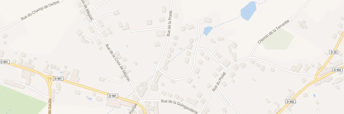 Plan du 12 Rue de la Prade à Lubersac