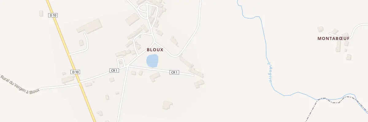 Plan du 24 Bloux à La Châtre-Langlin