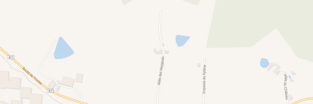Plan du 5031 Neygeat à Beyssac