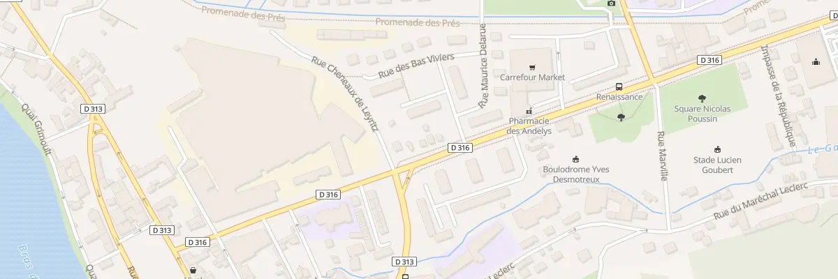 Plan du 58 Av de la République aux Andelys