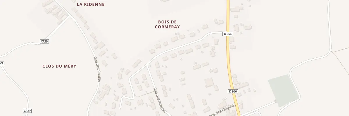 Plan du 9 Rue des Cormiers à Cormeray