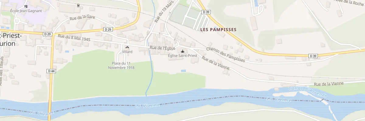 Plan du 20 Rue de l’Eglise à Saint-Priest-Taurion