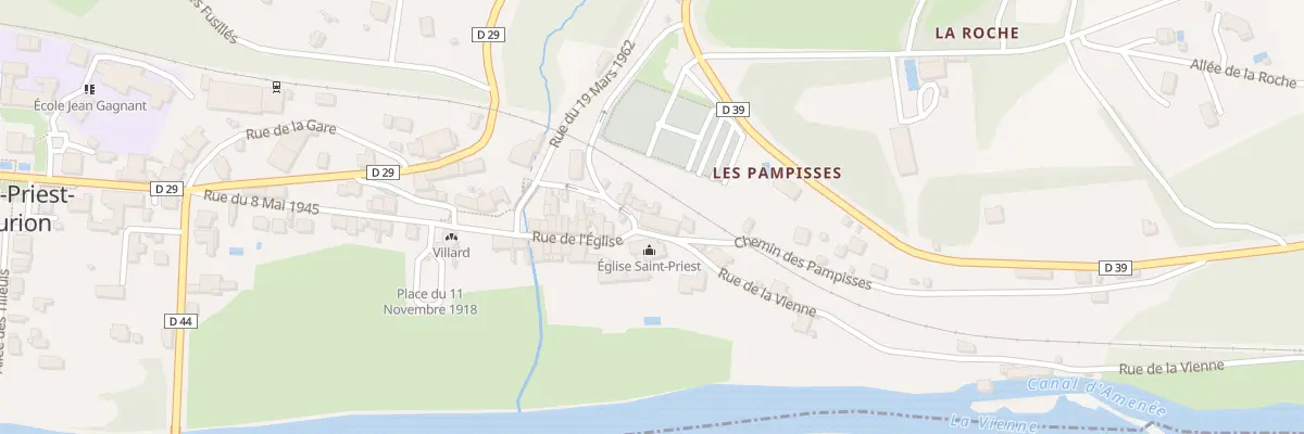 Plan du 23 Rue de l’Eglise à Saint-Priest-Taurion