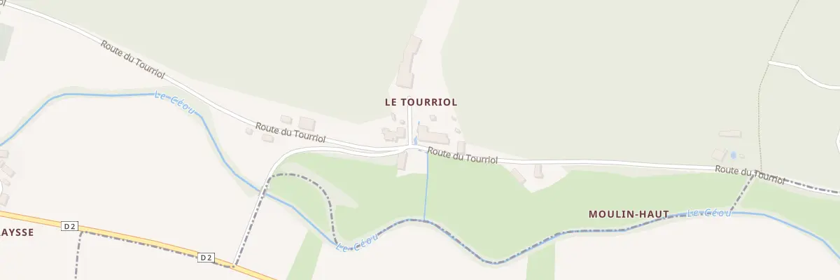 Plan du 845 Rte du Tourriol à Concorès