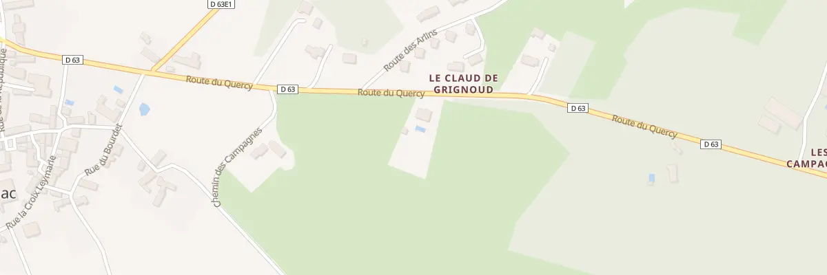 Plan du 125 Les Campagnes Nord à Nadaillac
