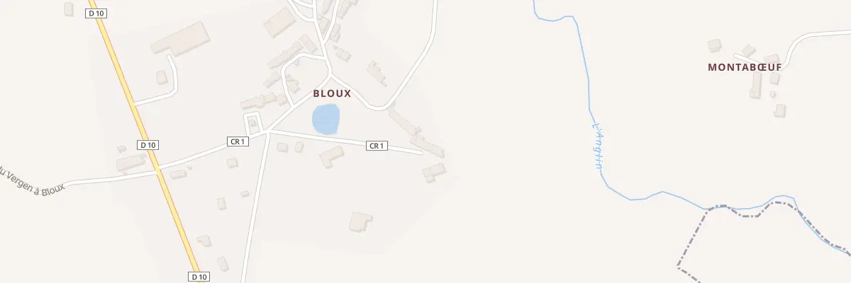 Plan du 20 Bloux à La Châtre-Langlin