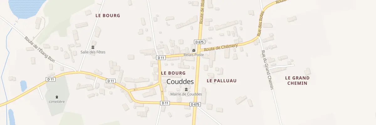 Plan du 104 Rte de Blois à Couddes