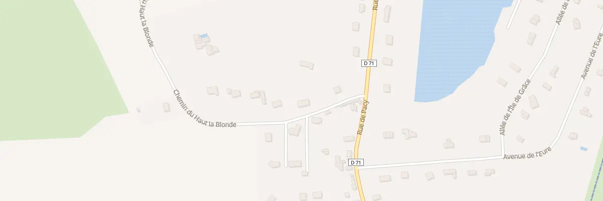 Plan du 2T Rue Haut la Blonde à Merey