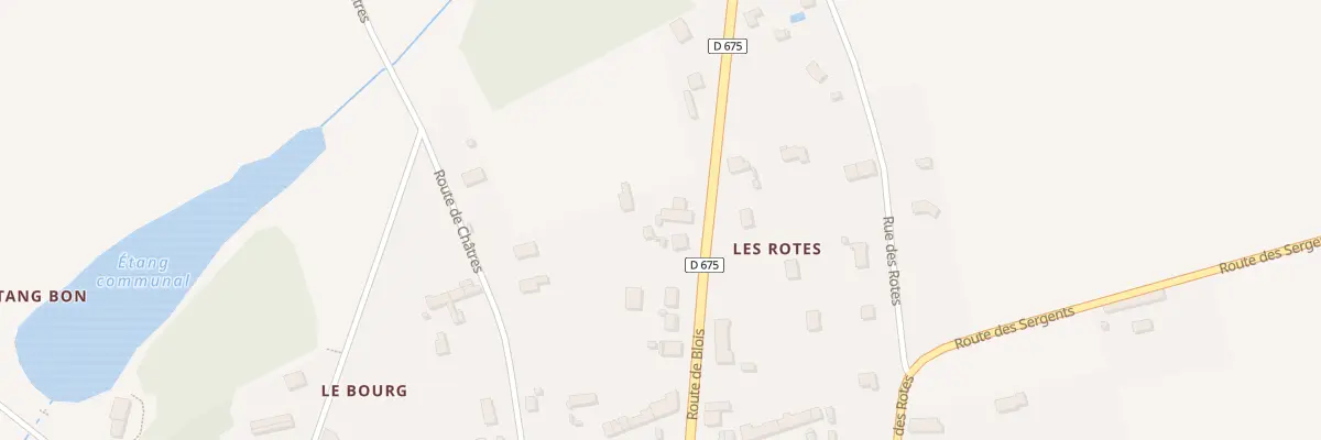 Plan du 350 Rte de Blois à Couddes
