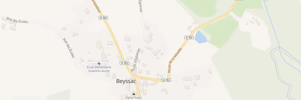 Plan du 1 Rue du Point du Jour à Beyssac