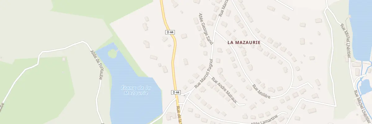 Plan du 20 Rue de la Mazaurie à Ambazac
