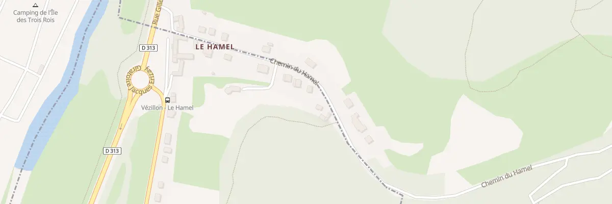 Plan du 5000 Che du Hamel à Vézillon