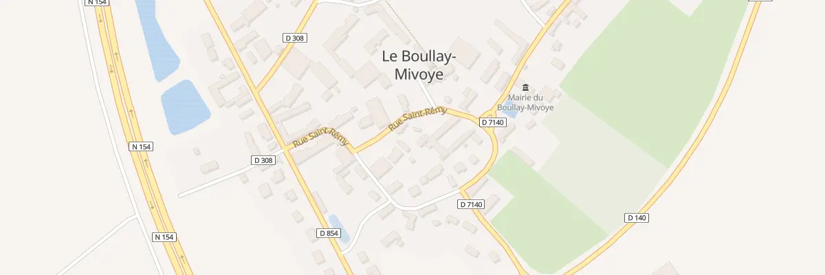 Plan du 10 Rue St Remy au Boullay-Mivoye