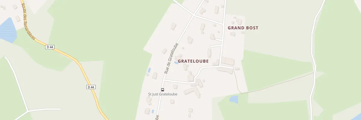 Plan du 12 Rue de Gratteloube à Saint-Just-le-Martel
