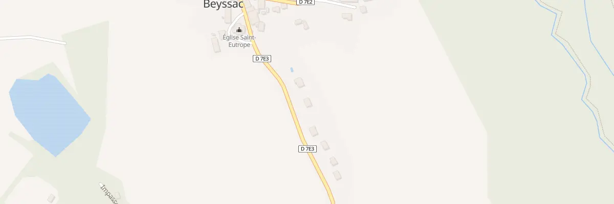 Plan du 21 Rue Grande Rue à Beyssac