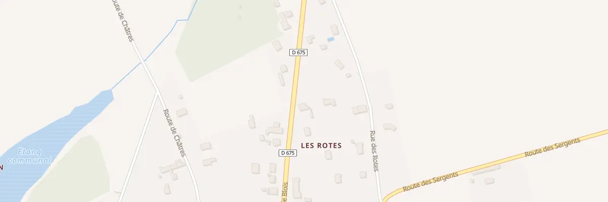 Plan du 401 Rte de Blois à Couddes