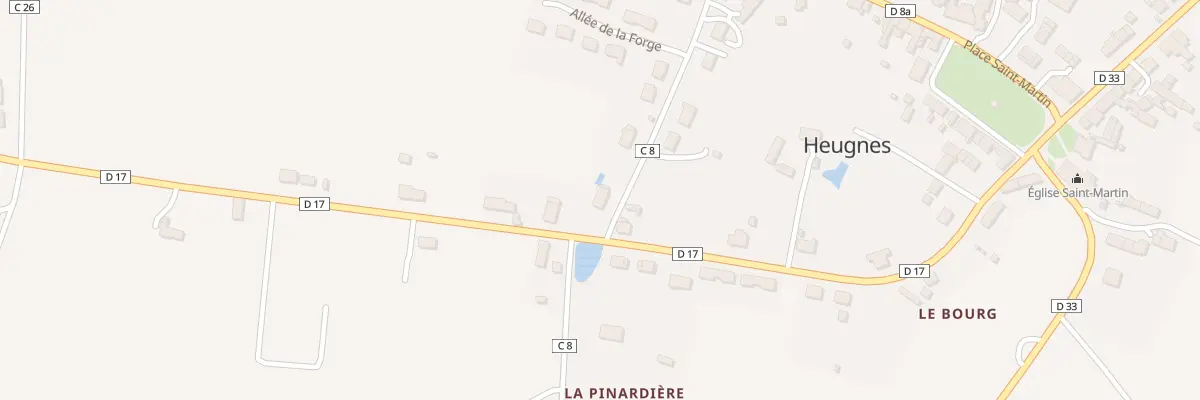 Plan du 15 Rue de la Forge à Heugnes