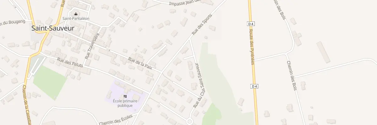 Plan du 9001 Rue du Clos Saint-Sauveur à Saint-Sauveur