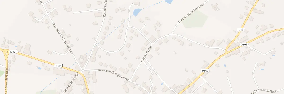 Plan du 9 Rue du Piolet à Lubersac