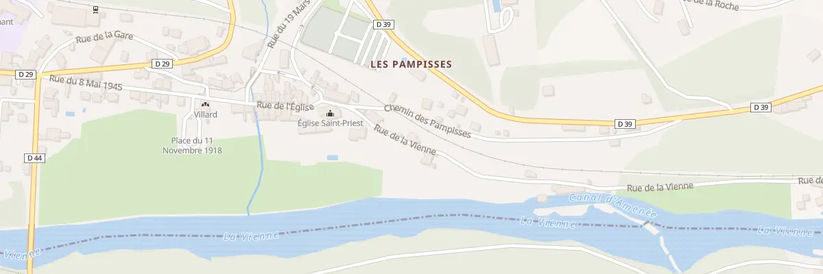 Plan du 11 Rue de la Vienne à Saint-Priest-Taurion