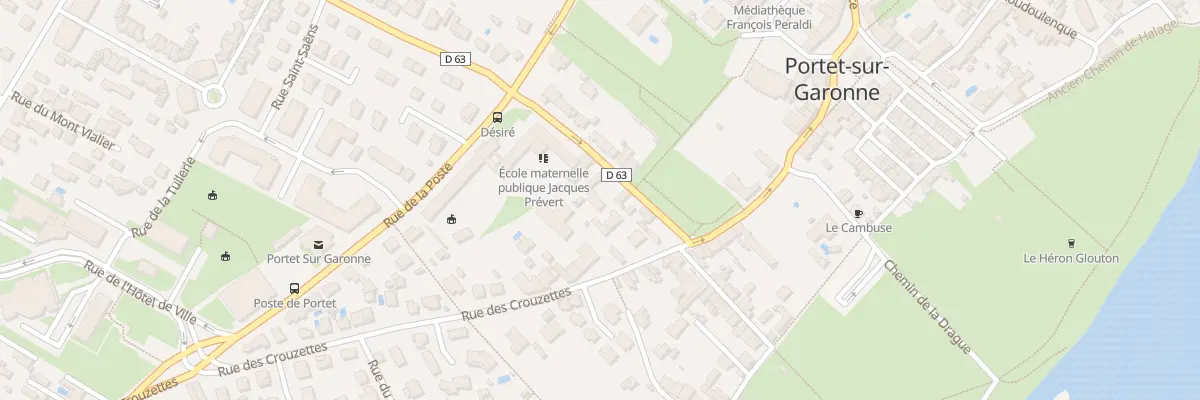 Plan du 5 Rue Désiré à Portet-sur-Garonne