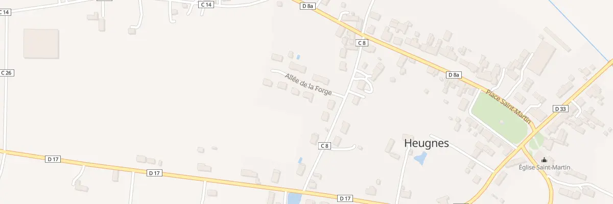 Plan du 2 All de la Forge à Heugnes