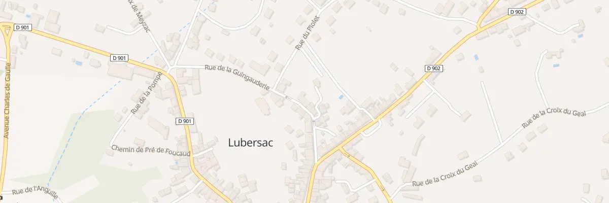 Plan du 14 Rue de la Guingauderie à Lubersac