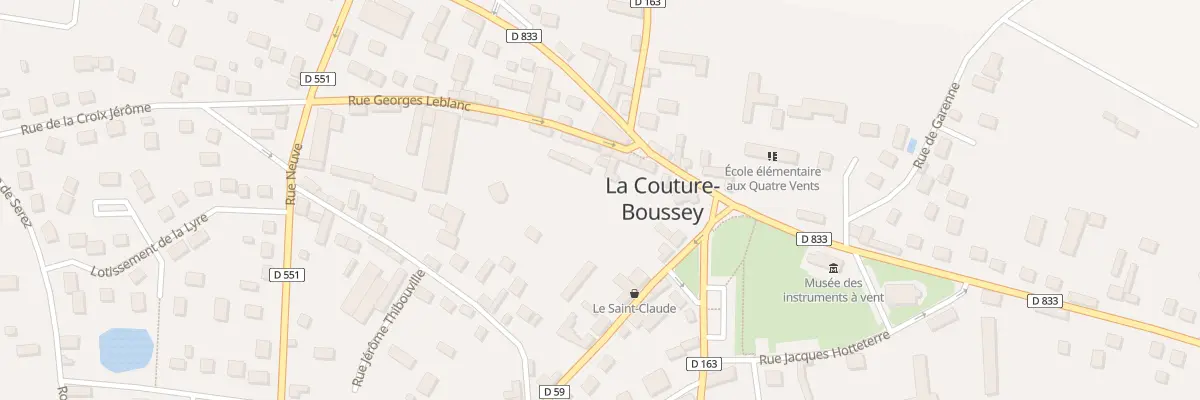 Plan du 1B Rue Georges Leblanc à La Couture-Boussey