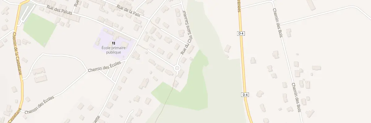 Plan du 3 Rue du Clos Saint-Sauveur à Saint-Sauveur