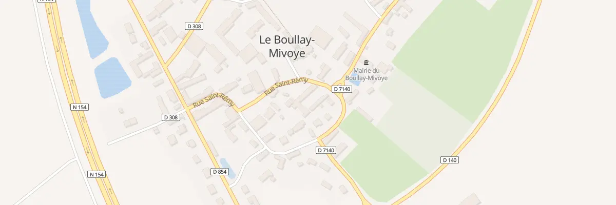 Plan du 12 Rue St Remy au Boullay-Mivoye