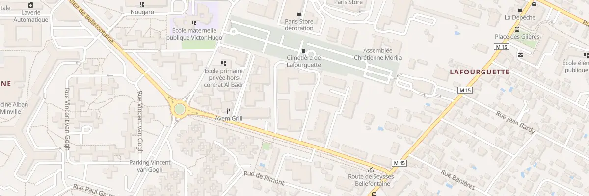 Plan du 22 All de Bellefontaine à Toulouse