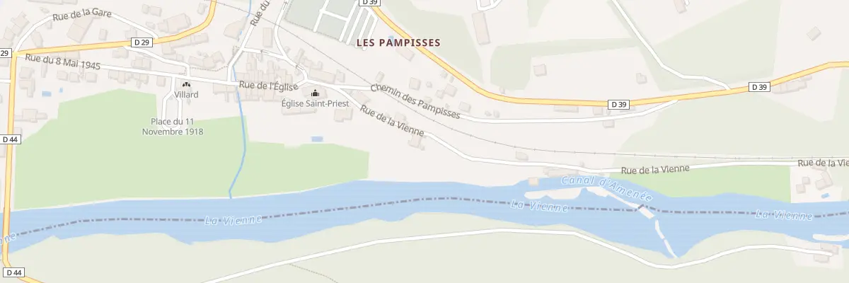 Plan du 12 Rue de la Vienne à Saint-Priest-Taurion