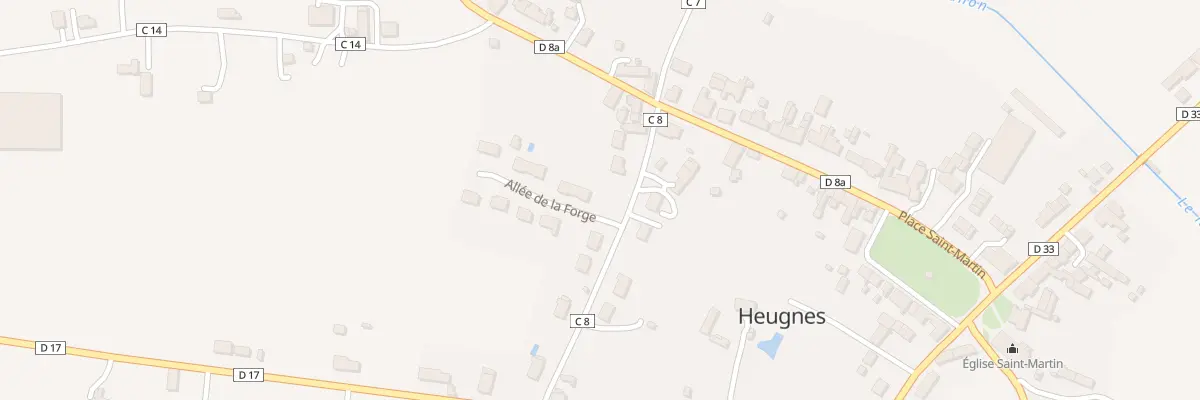 Plan du 1 All de la Forge à Heugnes