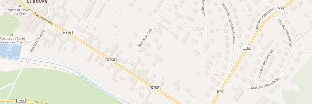Plan du 6 Rue de la Cité à Noyers-sur-Cher