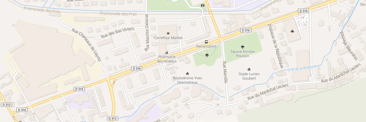 Plan du 55 Av de la République aux Andelys