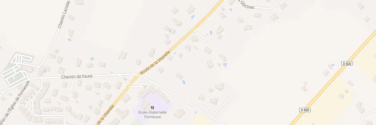 Plan du 3832 Rte de la Vitarelle à Montauban