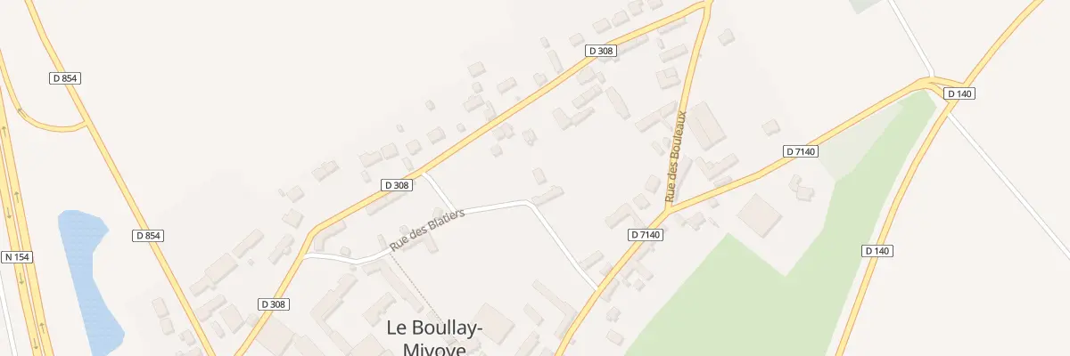 Plan du 9 Rue des Blatiers au Boullay-Mivoye