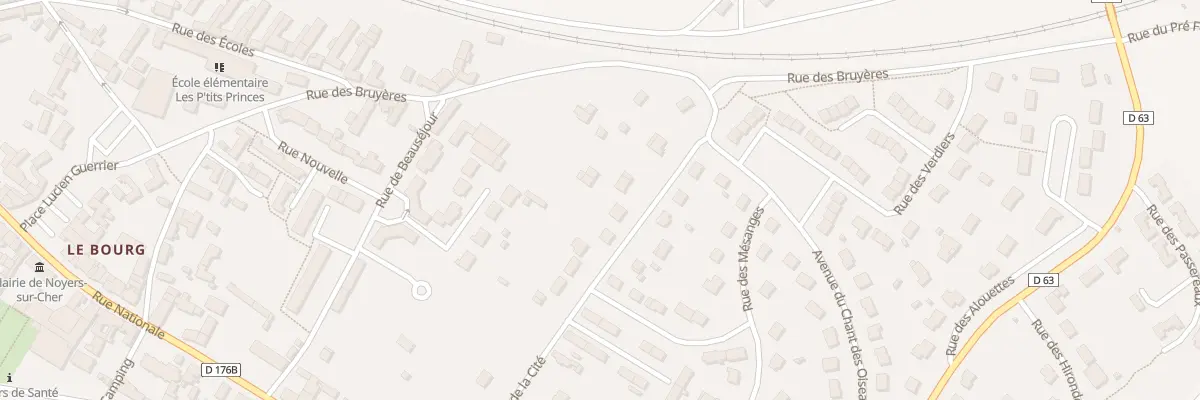 Plan du 25 Rue de la Cité à Noyers-sur-Cher