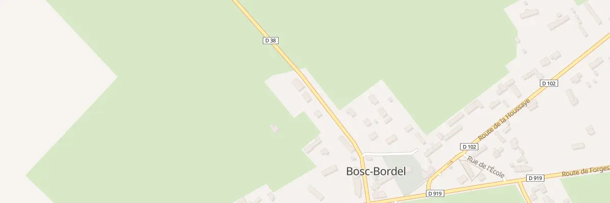 Plan du 195 Rte de la Fosse à l’Eau à Bosc-Bordel