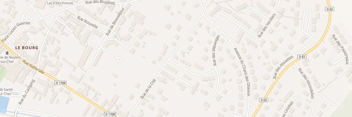 Plan du 1 Rue des Fauvettes à Noyers-sur-Cher