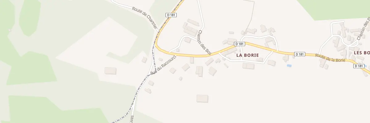 Plan du 2569 Rte De La Borie à Chartrier-Ferrière