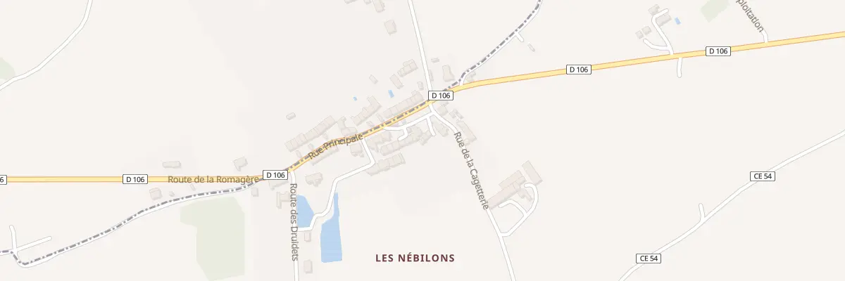 Plan du 1 Pl du Carroir à Thenay