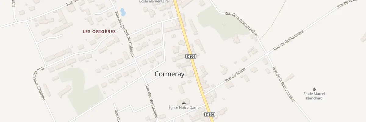 Plan du 44 Rue de la République à Cormeray