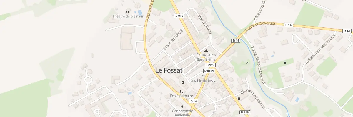 Plan du 8 Av des Anciens Combattants au Fossat