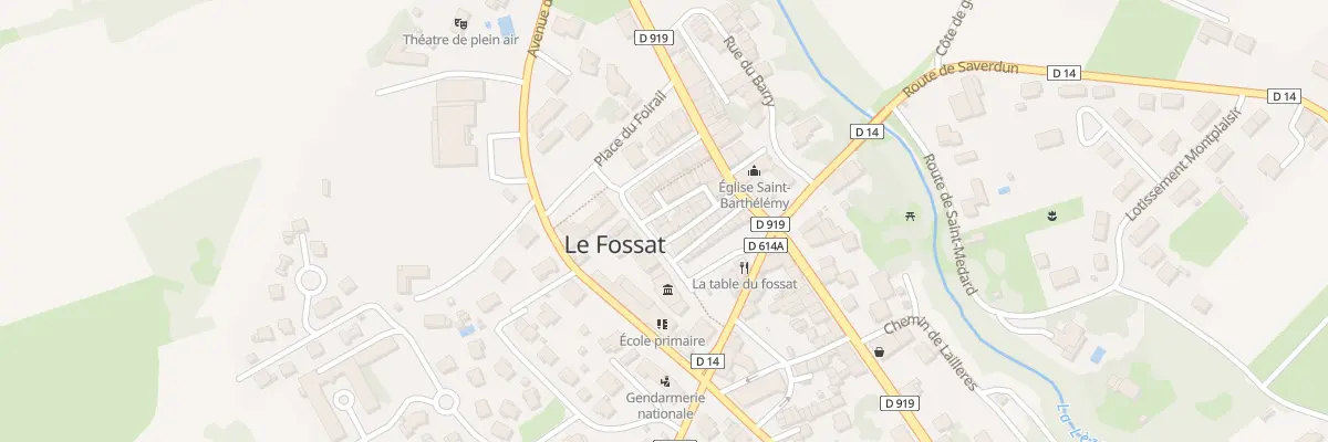 Plan du 9001 Rue des Couverts au Fossat