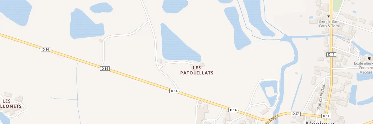 Plan du 5254 Les Patouillats à Méobecq
