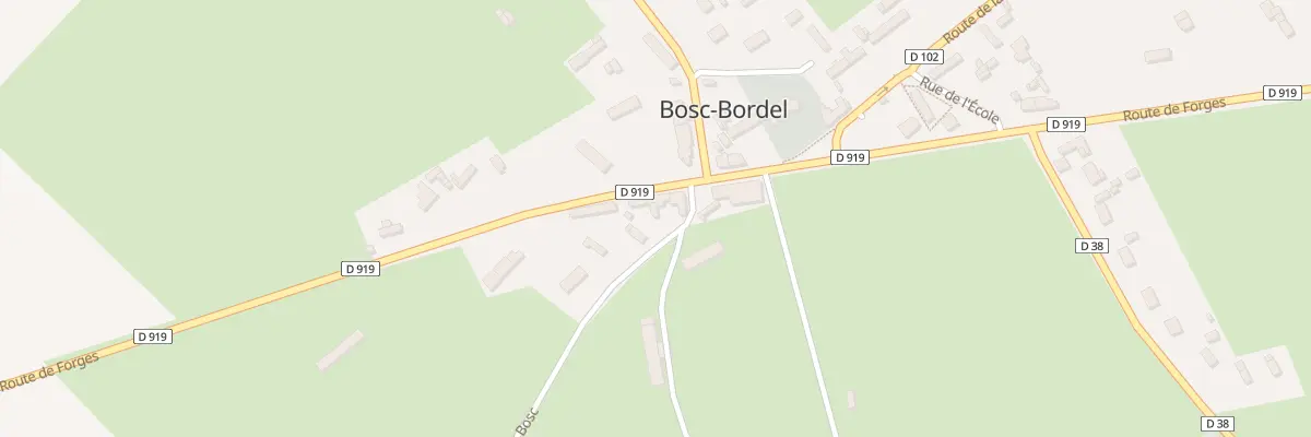Plan du 263 Rte de Forges Les Eaux à Bosc-Bordel